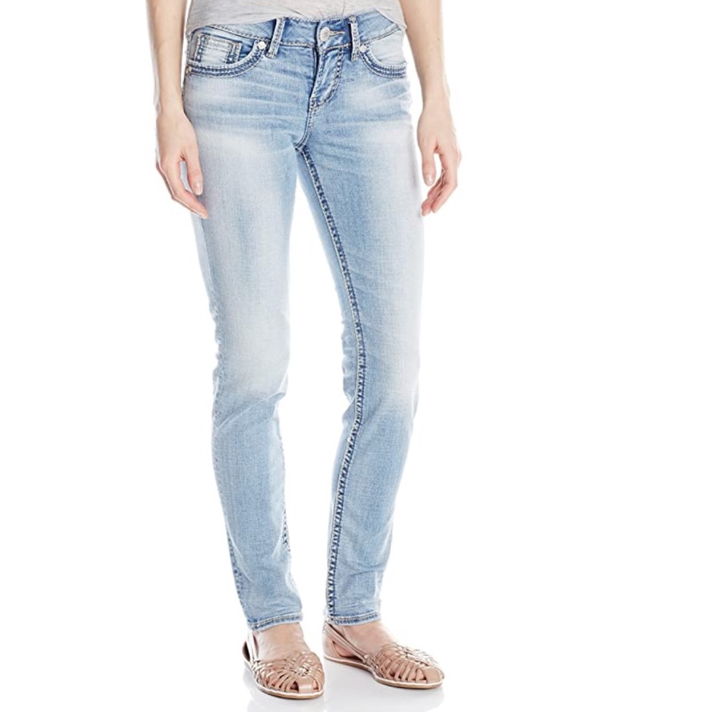 Silver Jeans Women's Suki Mid Pencil Skinny Jean